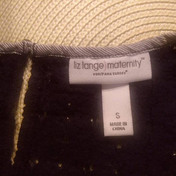 Liz Lange Maternity Size S Sleeveless Embroidered Top - Picture 3 of 4